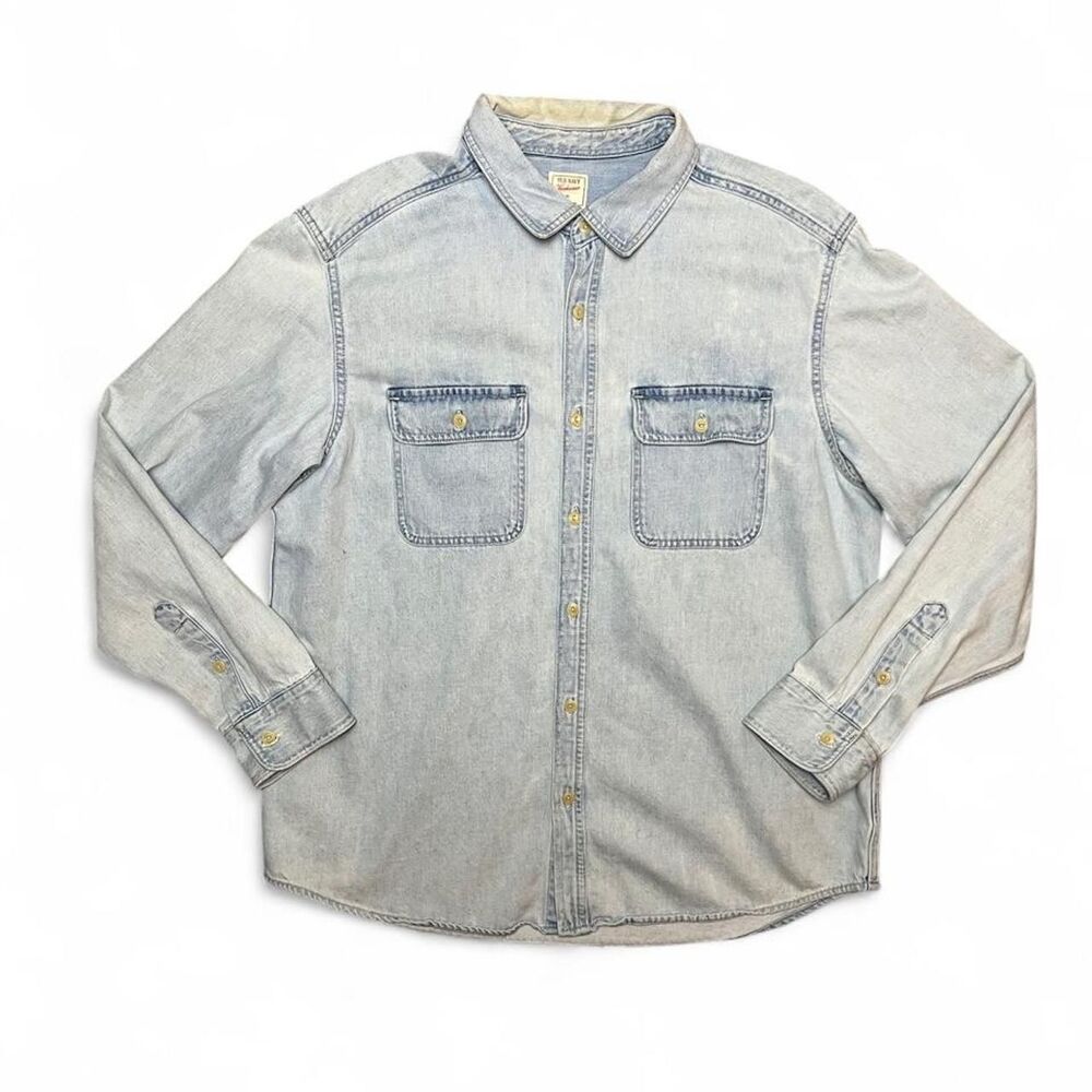Old Navy Men's Light Blue Denim Shirt